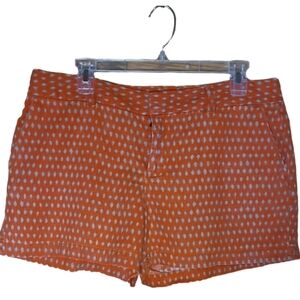 Ann Taylor Loft* Linen Blend Shorts* Orange/Tan* Sz 10